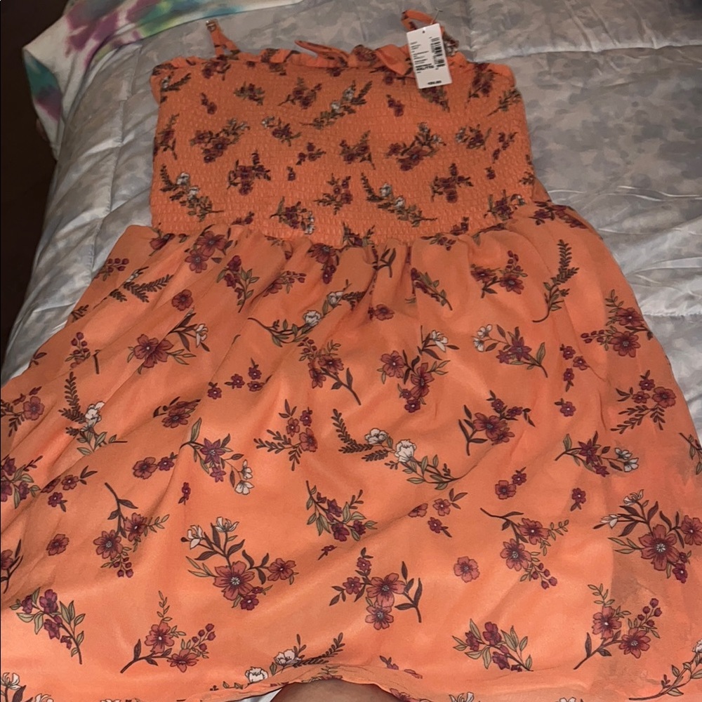 BNWT- Children’s Place -Floral Orange Kids Dress